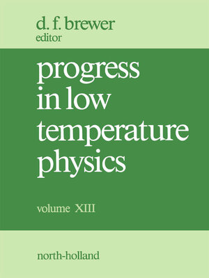 cover image of Progress in Low Temperature Physics